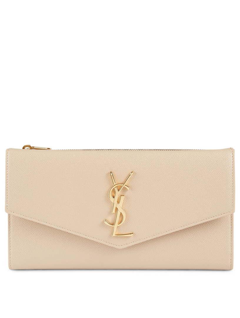 ysl wallet beige