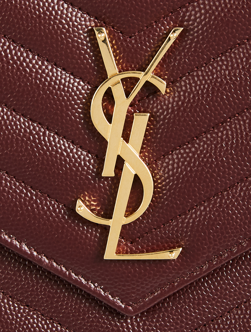 SAINT LAURENT YSL Monogram Leather Wristlet Pouch | Holt Renfrew Canada
