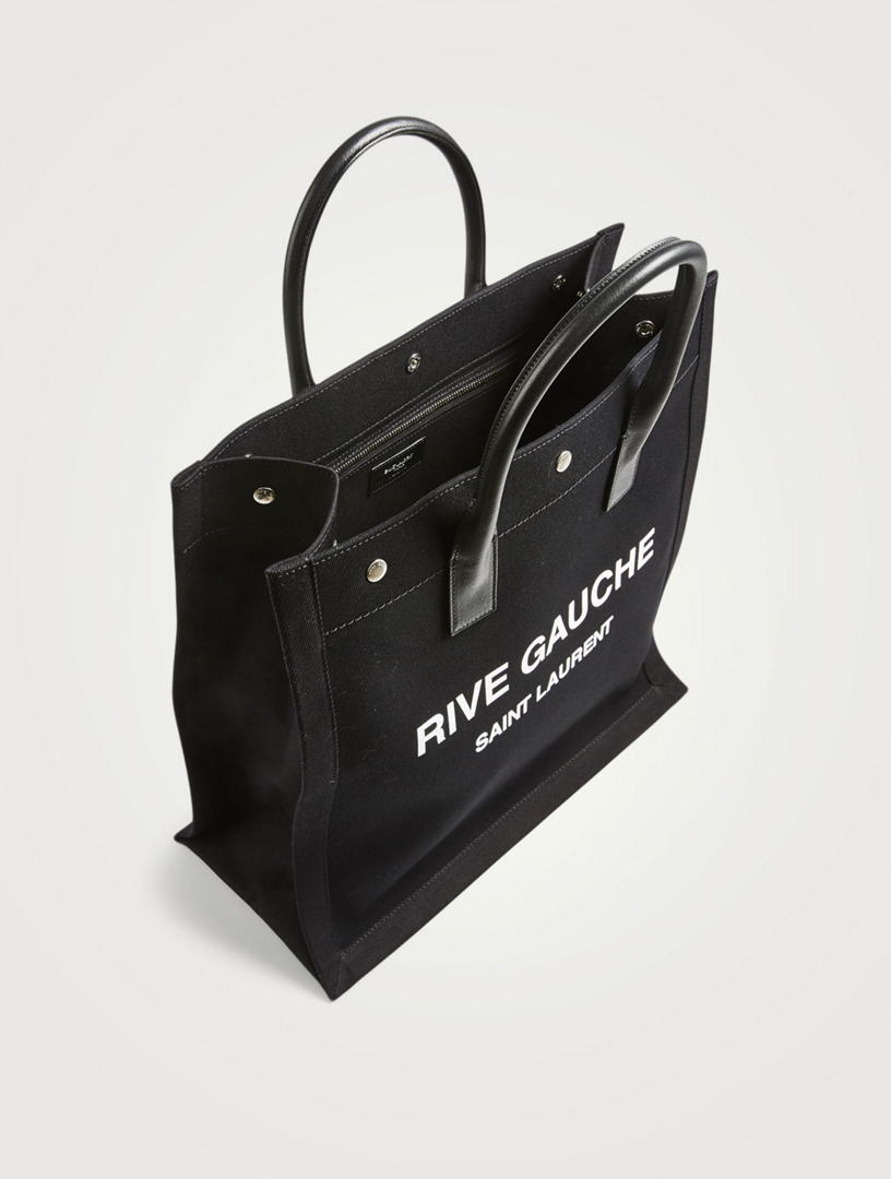 SAINT LAURENT Rive Gauche Canvas Tote Bag | Holt Renfrew Canada