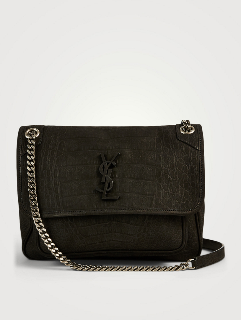 medium niki monogram leather shoulder bag