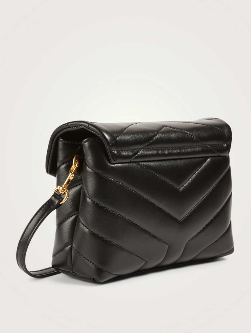 SAINT LAURENT Toy Loulou YSL Monogram Leather Crossbody Bag | Holt ...