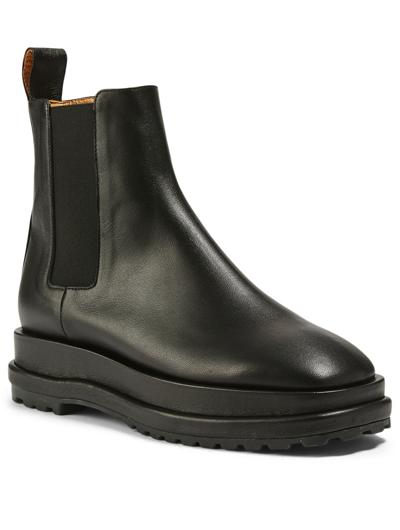 mid calf platform chelsea boots