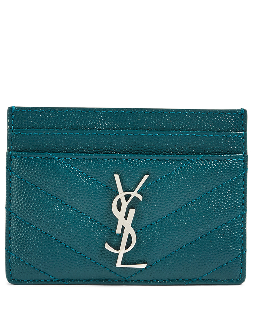 SAINT LAURENT YSL Monogram Leather Card Holder | Holt Renfrew Canada