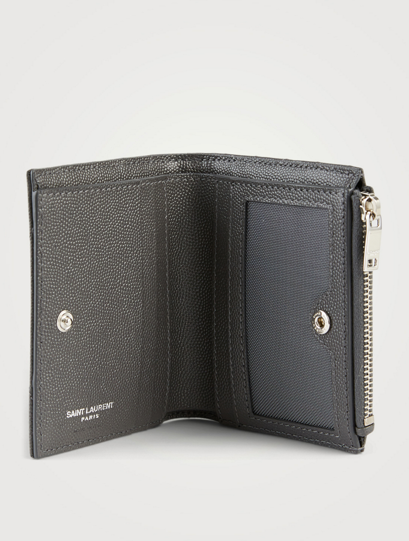 SAINT LAURENT YSL Monogram Leather Zipped Card Holder | Holt Renfrew Canada