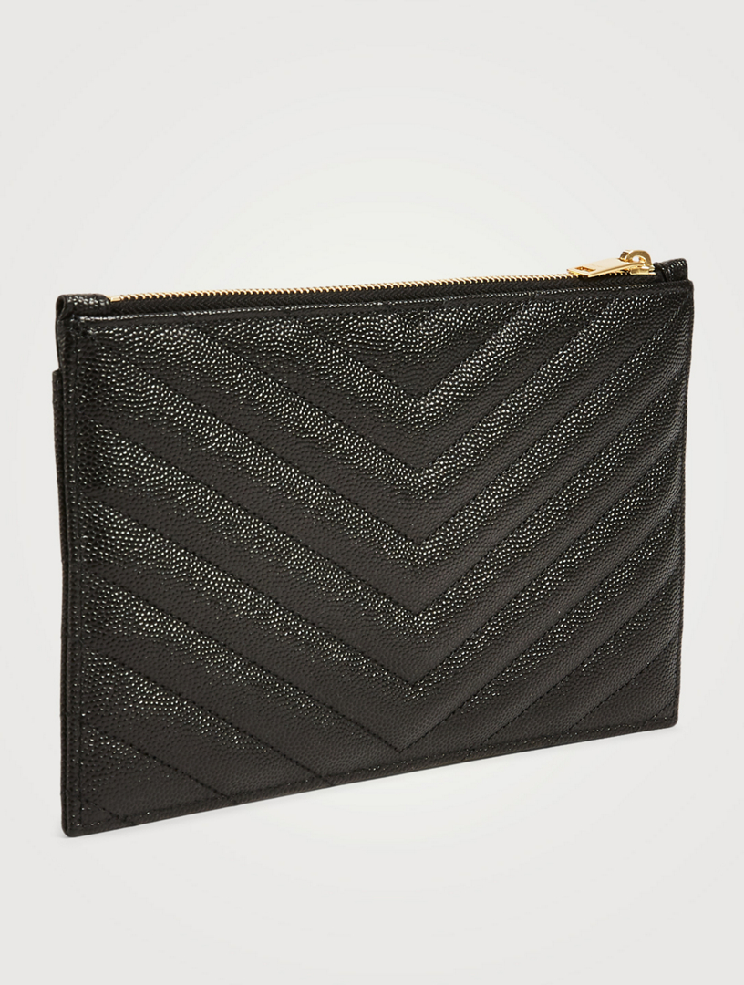 SAINT LAURENT YSL Monogram Leather Pouch | Holt Renfrew Canada