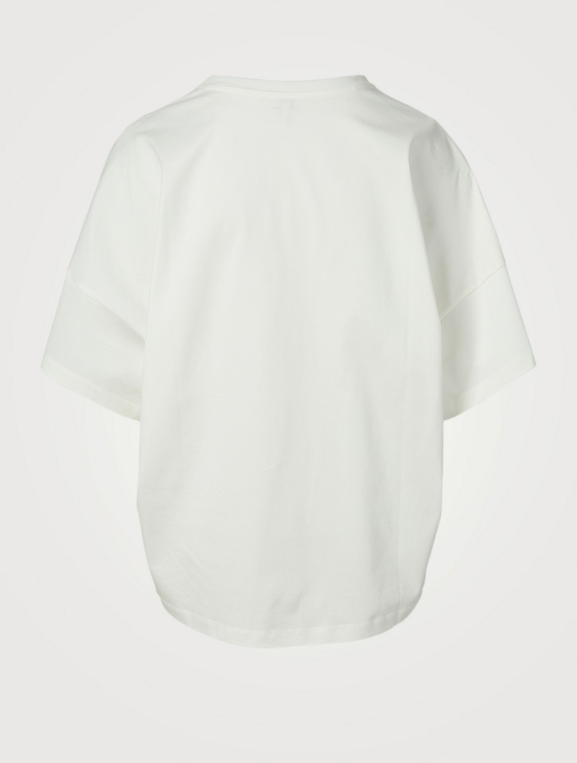 LOEWE Cotton Cropped T-Shirt With Anagram | Holt Renfrew Canada