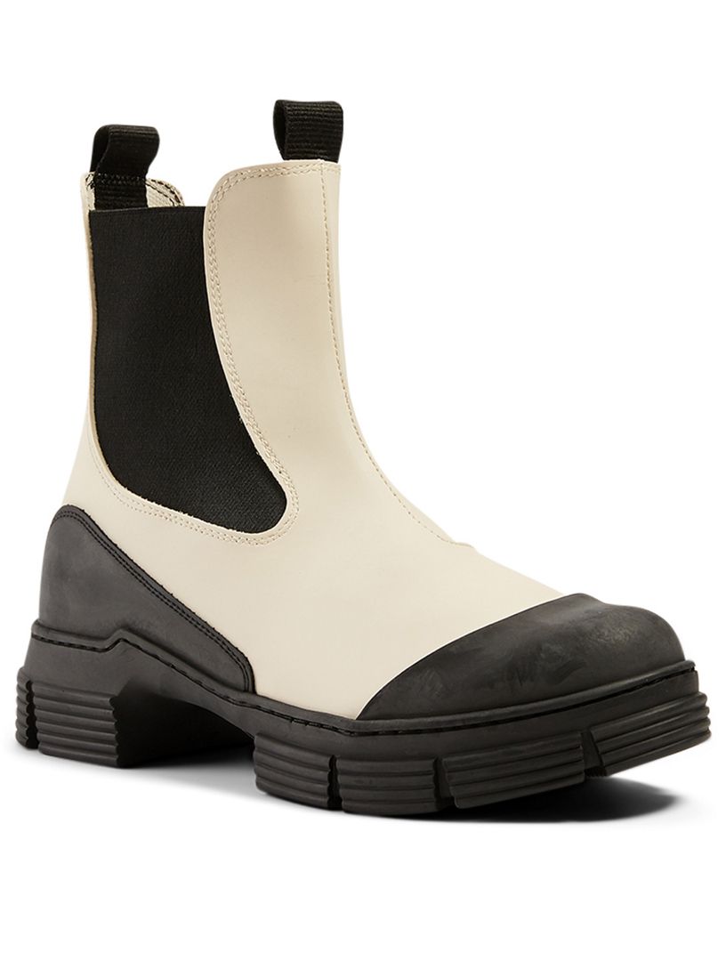 GANNI City Recycled Rubber Ankle Boots Holt Renfrew Canada