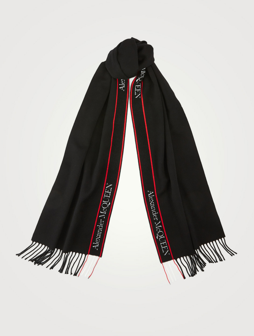 mcqueen wool scarf