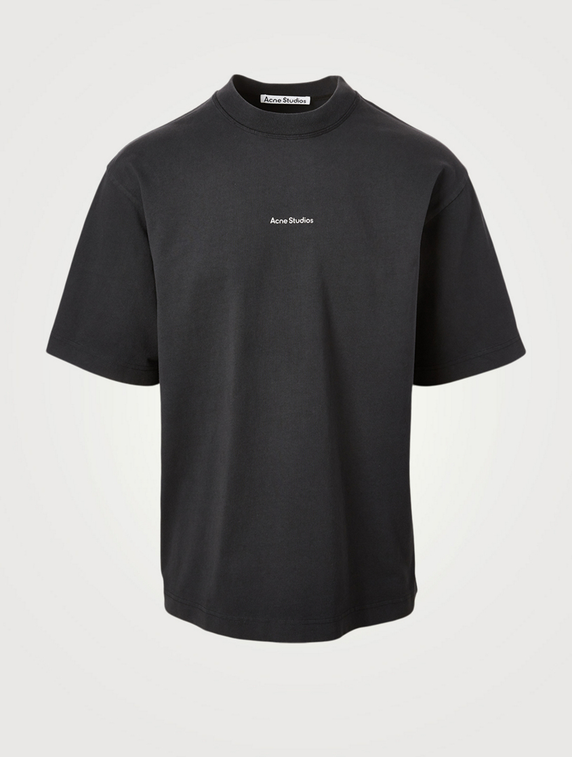 ACNE STUDIOS Cotton Relaxed T-Shirt With Logo | Holt Renfrew Canada