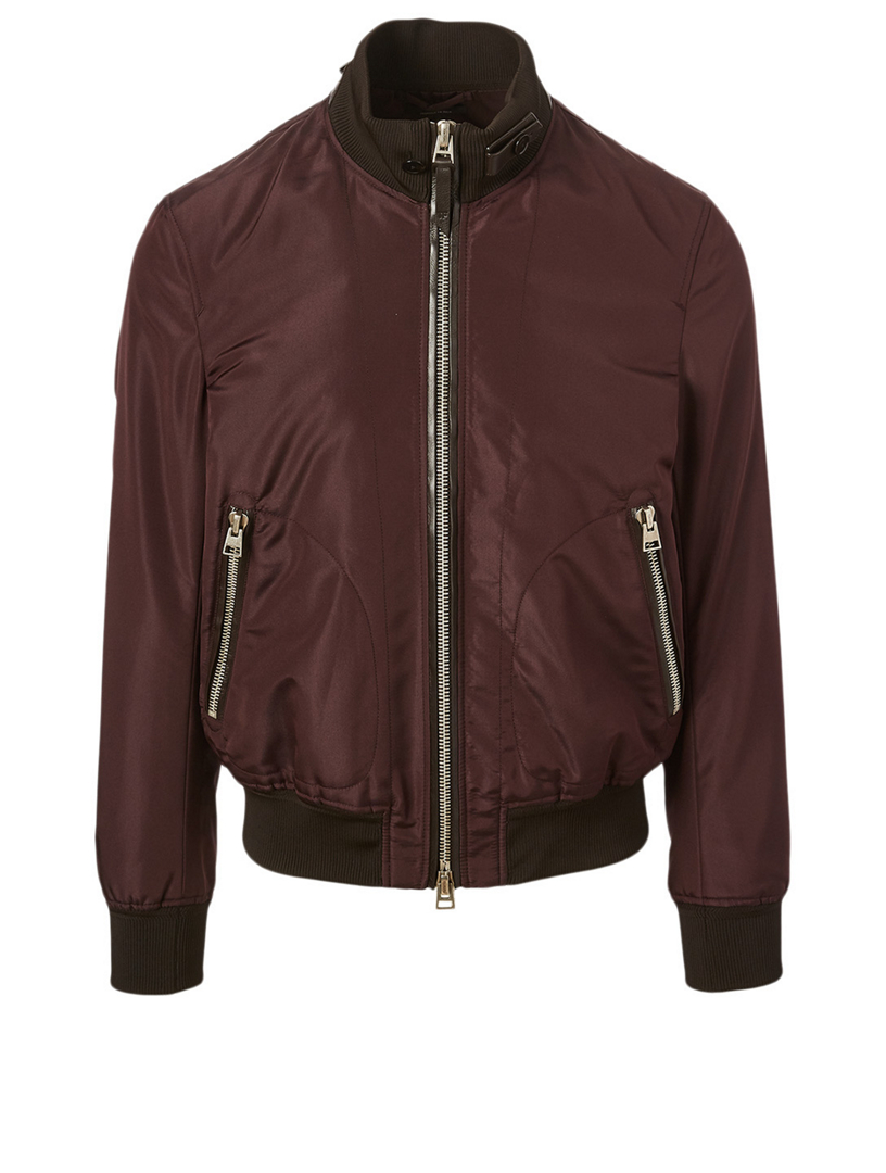 TOM FORD Silk-Blend Blouson Jacket | Holt Renfrew Canada