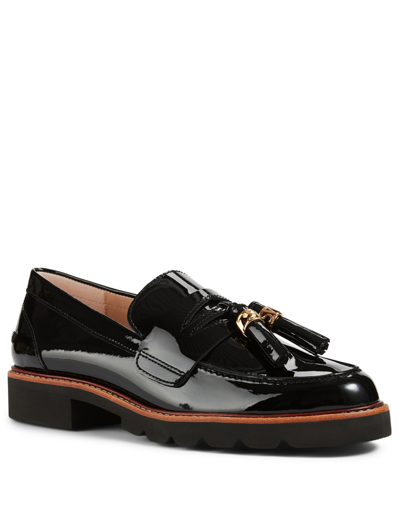 stuart weitzman manila loafer black