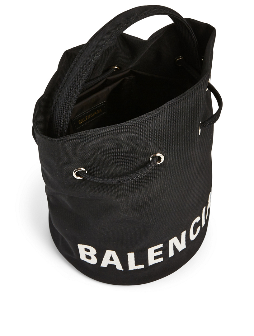 BALENCIAGA XS Wheel Drawstring Bucket Bag | Holt Renfrew Canada