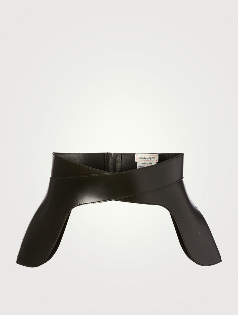 alexander mcqueen leather belt