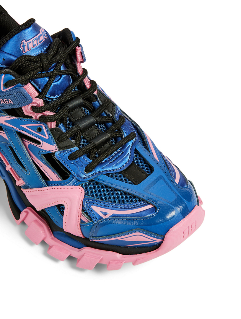 balenciaga track 2 blue pink