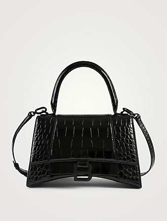Small Croc-Embossed Leather Bag