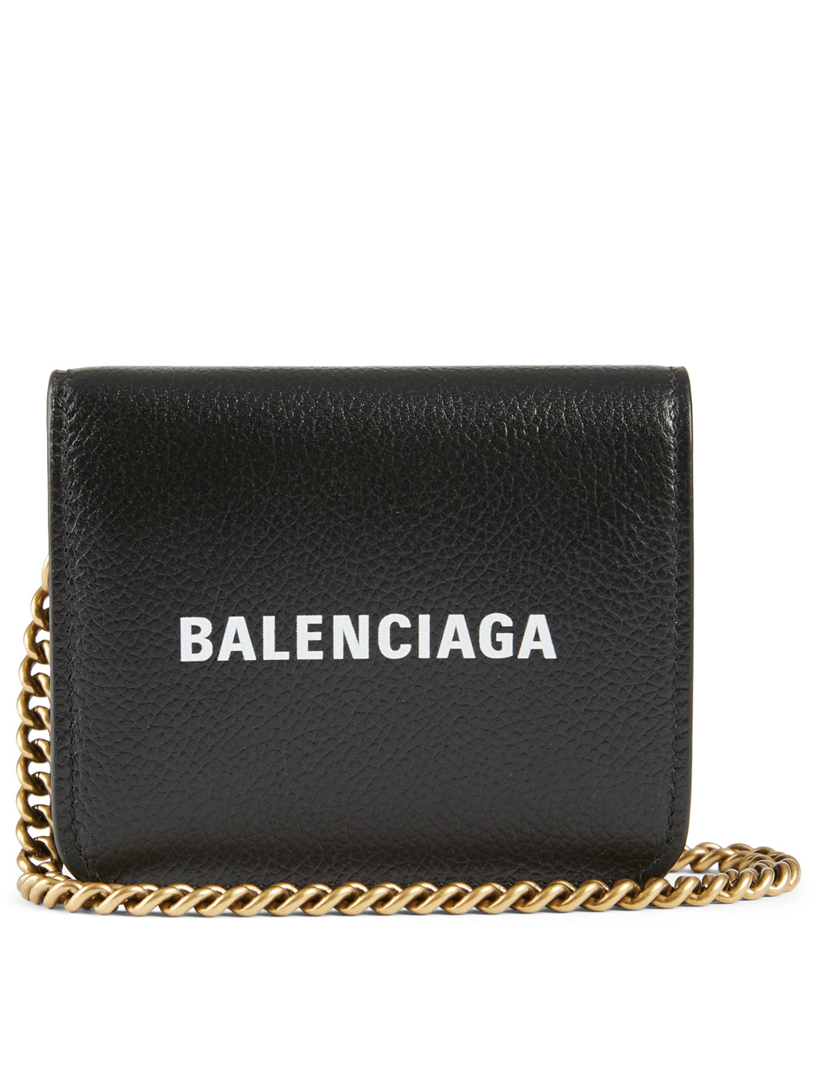 balenciaga mini wallet on chain