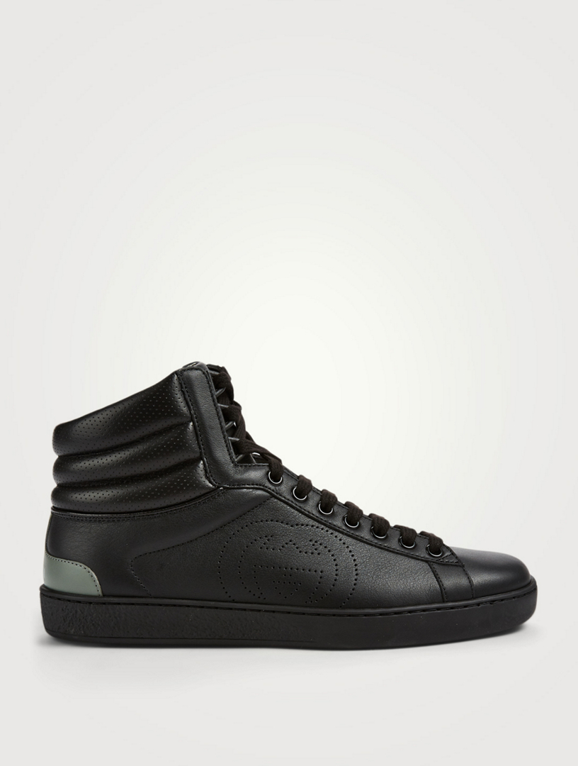 gucci leather high top sneakers