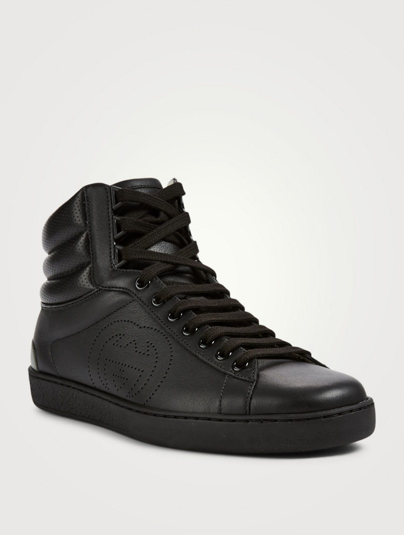 gucci high top sneakers black