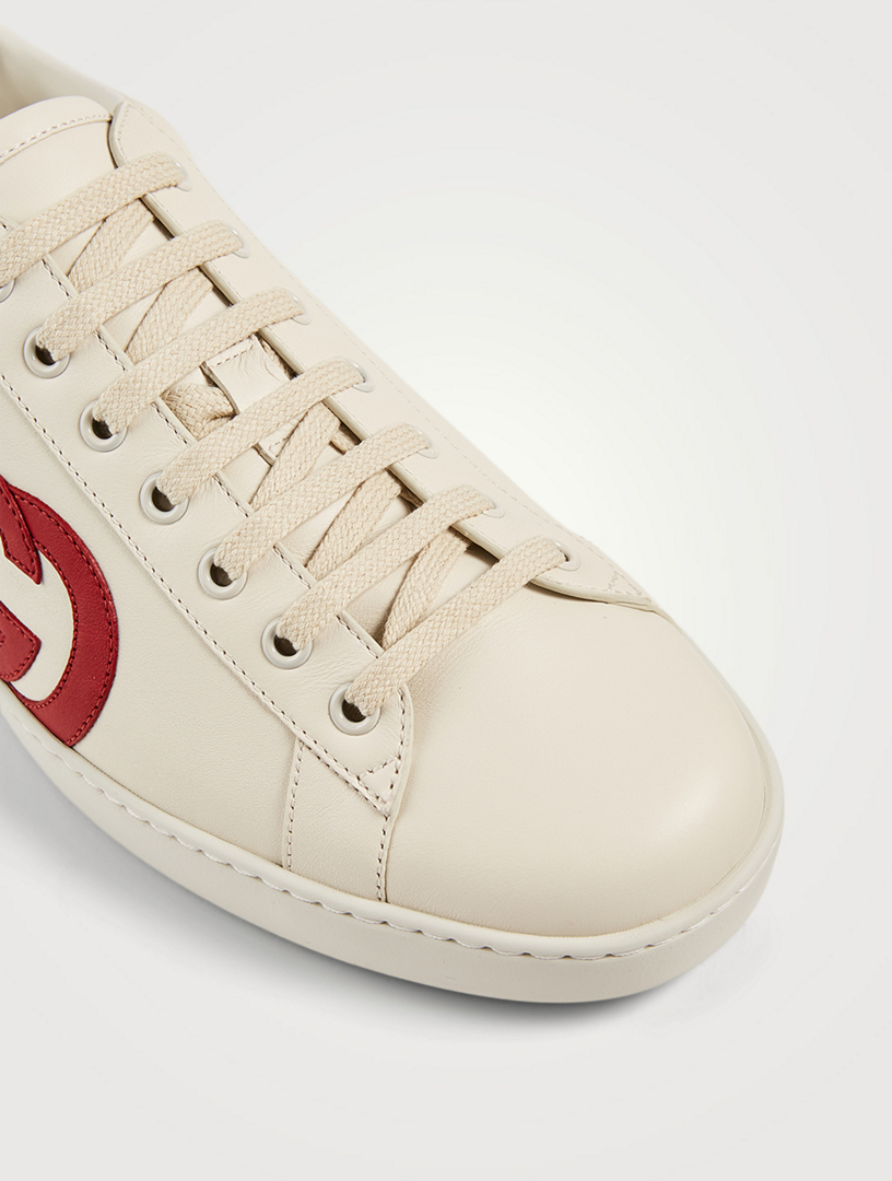 gucci ace interlocking g leather sneaker