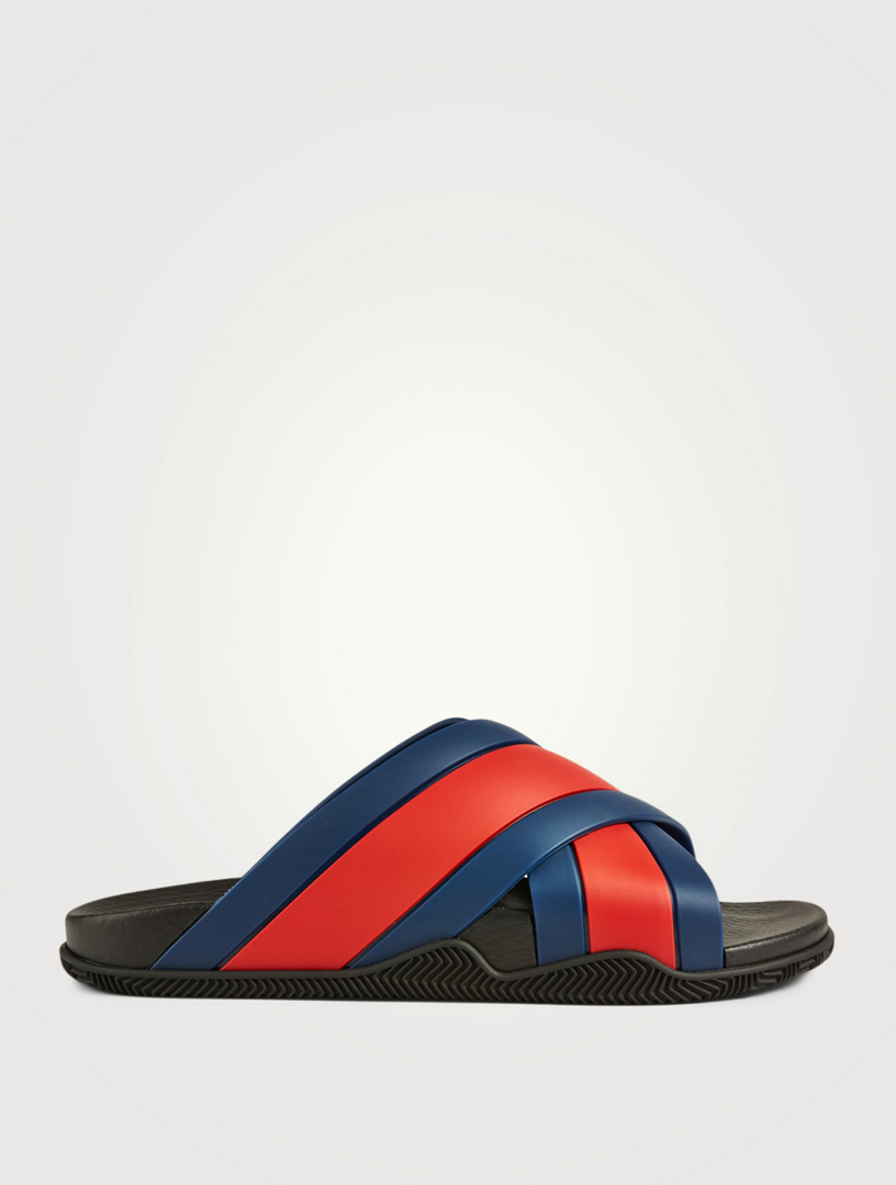 gucci web flip flops