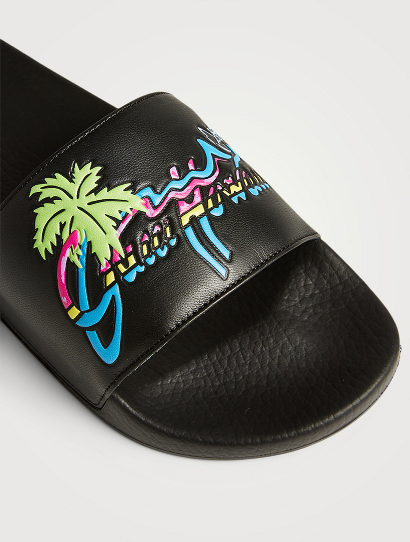 gucci leather slides