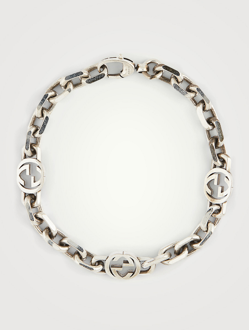 GUCCI Interlocking G Silver Chain Bracelet | Holt Renfrew Canada