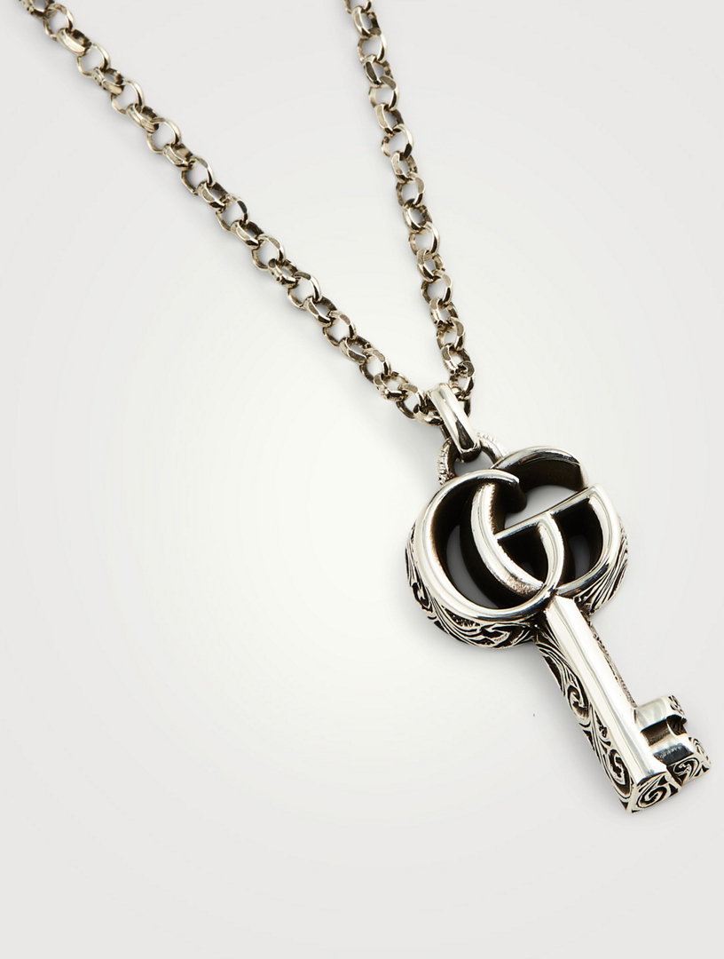 GUCCI GG Marmont Sterling Silver Key Necklace | Holt Renfrew Canada