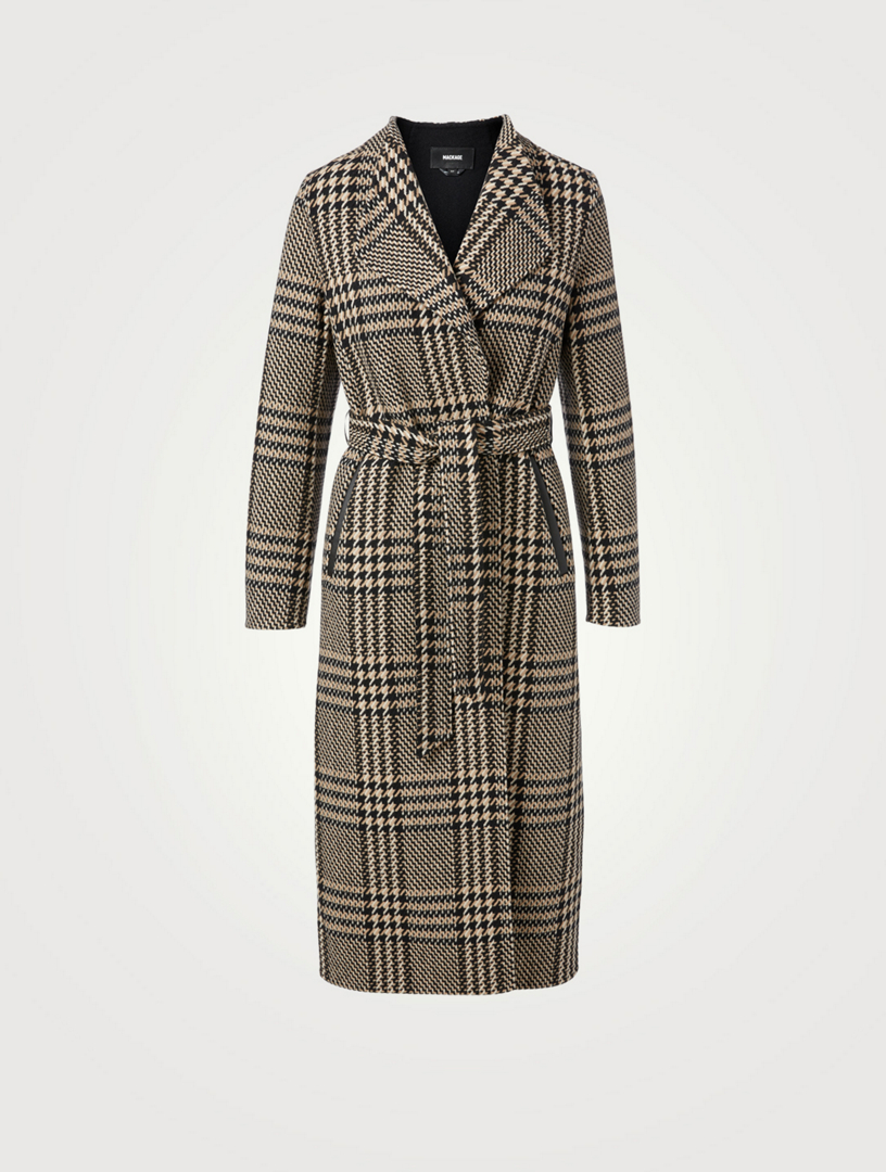 mackage wool wrap coat