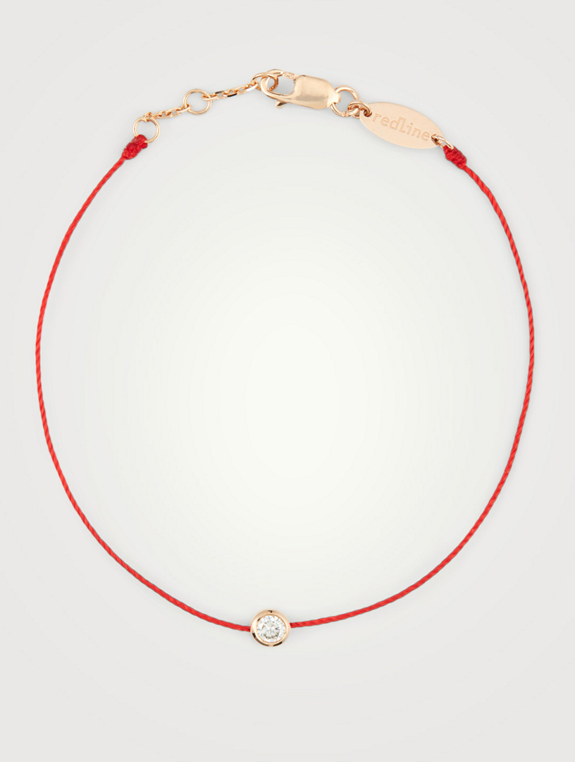 REDLINE Pure 18K Rose Gold String Bracelet With Diamond Holt Renfrew