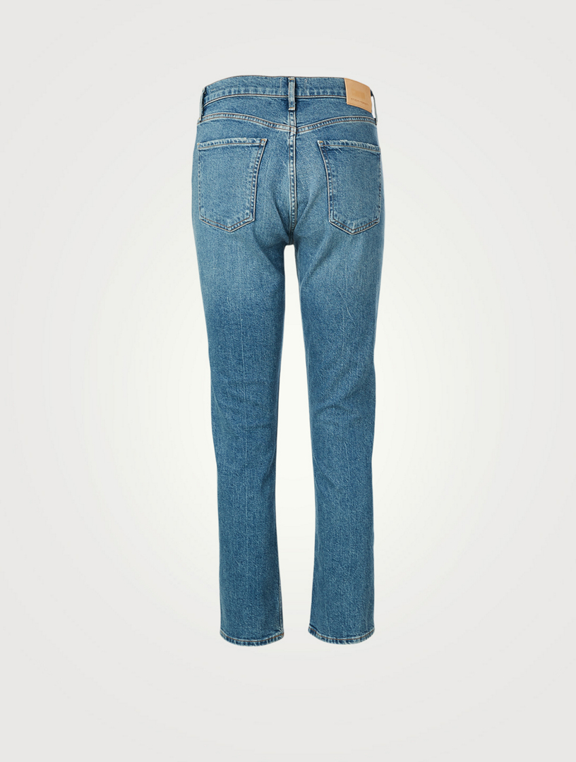CITIZENS OF HUMANITY Charlotte High-Waisted Straight Jeans Women's Blue