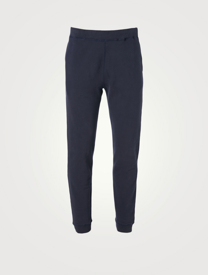 sunspel cotton loopback track pant