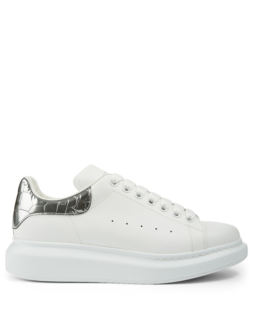 alexander mcqueen oversized leather sneaker