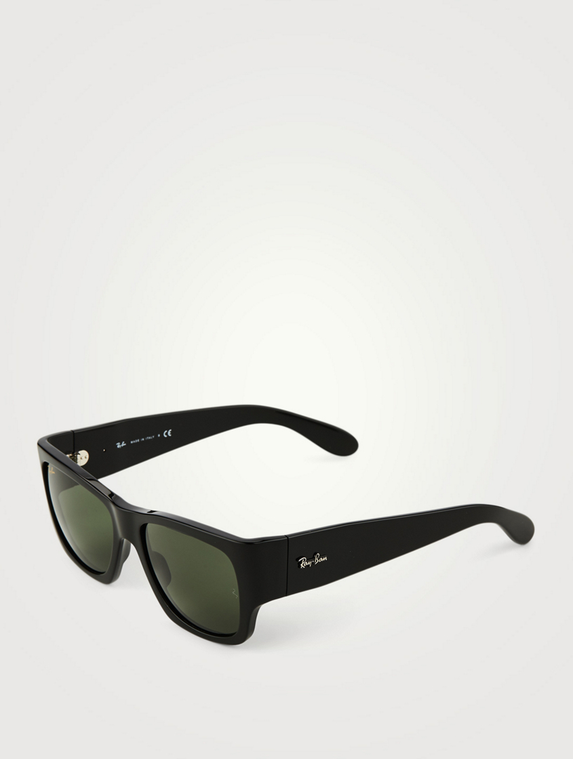 ray ban black rectangle sunglasses