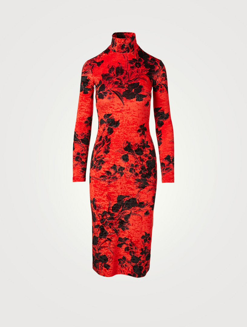 red midi dress canada