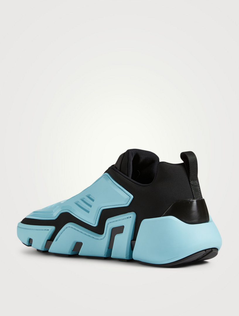 prada techno stretch fabric sneakers