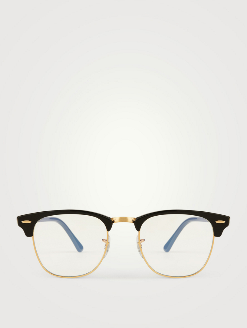 Ray Ban Clubmaster Optical Glasses With Blue Light Lenses Holt Renfrew Canada