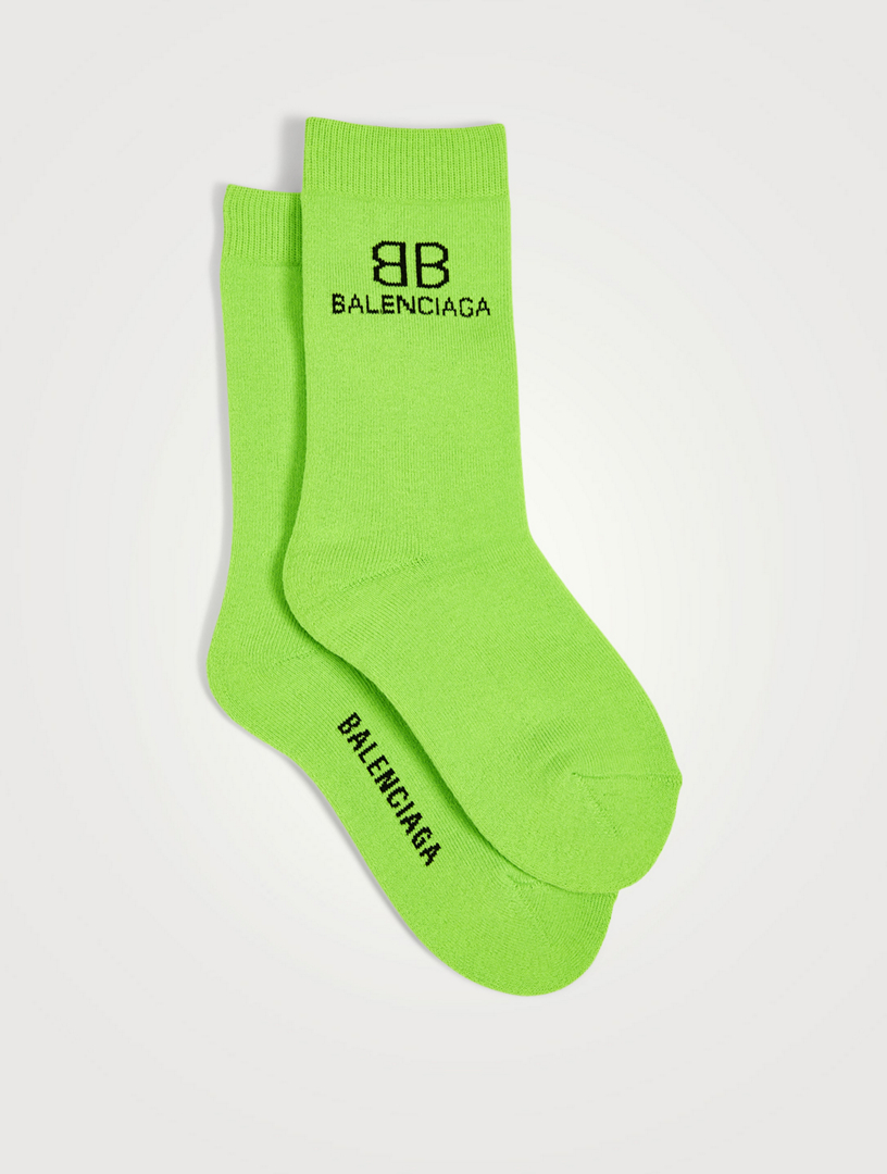 balenciaga green socks