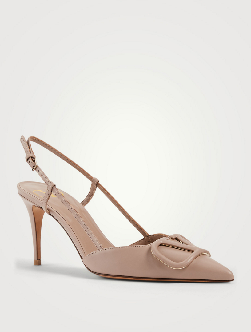 VALENTINO GARAVANI VLOGO Leather Slingback Pumps | Holt Renfrew Canada