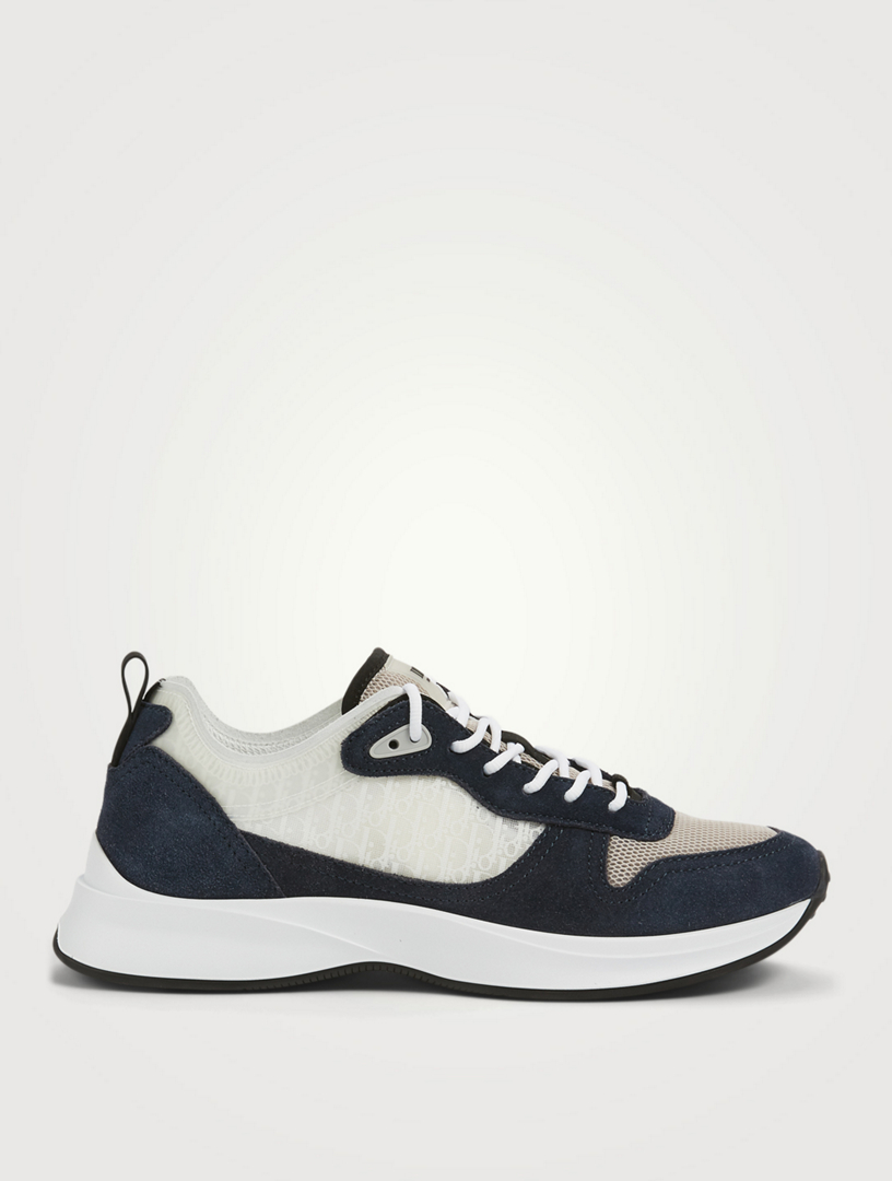DIOR B25 Dior Oblique Canvas And Suede Runner Sneakers | Holt Renfrew ...