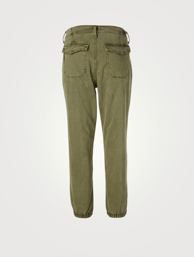 paige denim coated mayslie jogger