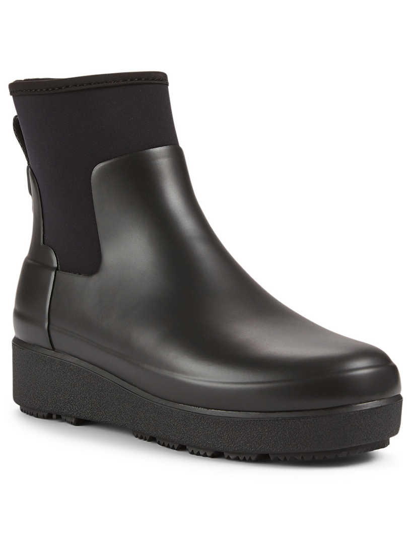 women's refined slim fit neoprene creeper short boots