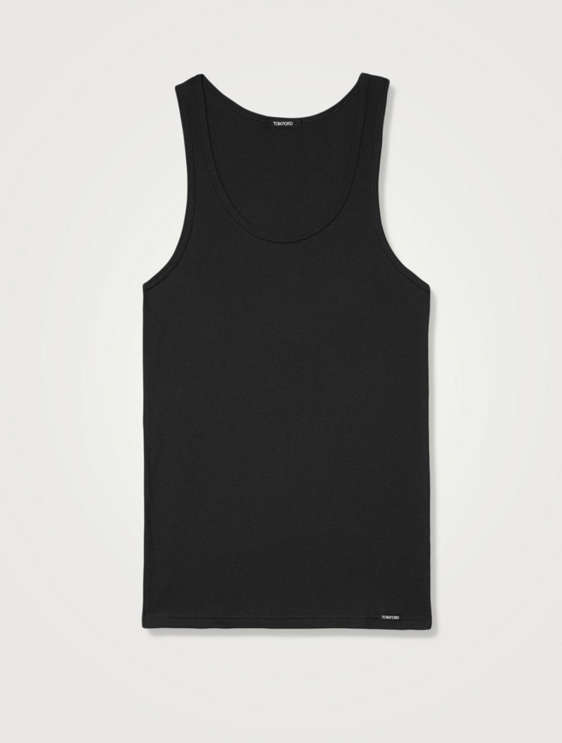 TOM FORD Cotton And Modal Tank Top Men's Black