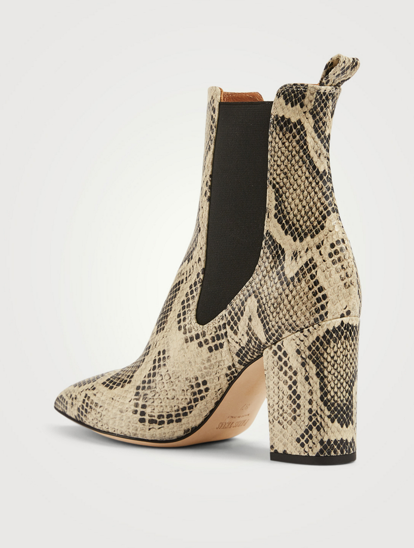 paris texas python ankle boots