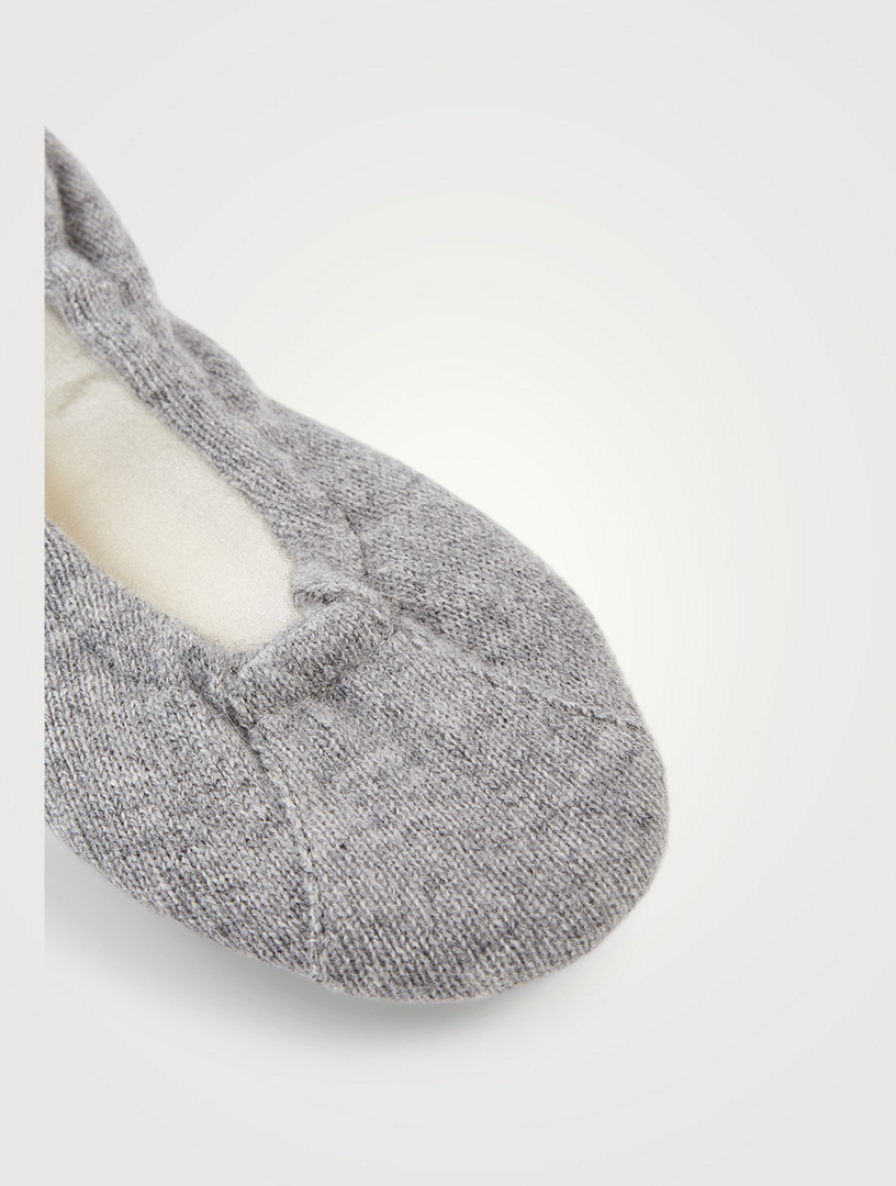 WHITE + WARREN Cashmere Ballet Slippers Holt Renfrew Canada