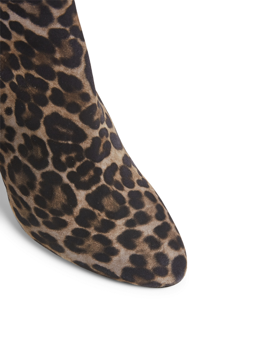 saint laurent leopard booties