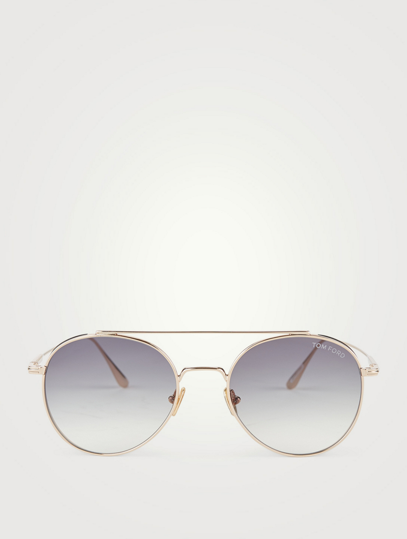 TOM FORD Declan Round Aviator Sunglasses | Holt Renfrew Canada