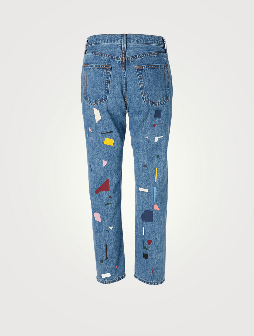 Tate Crop Denim, Ablaze