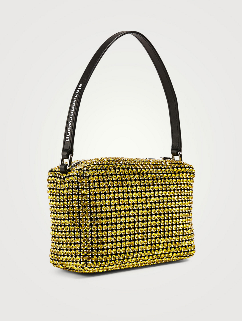 ALEXANDER WANG Medium Heiress Rhinestone Mesh Pouch Bag | Holt Renfrew ...