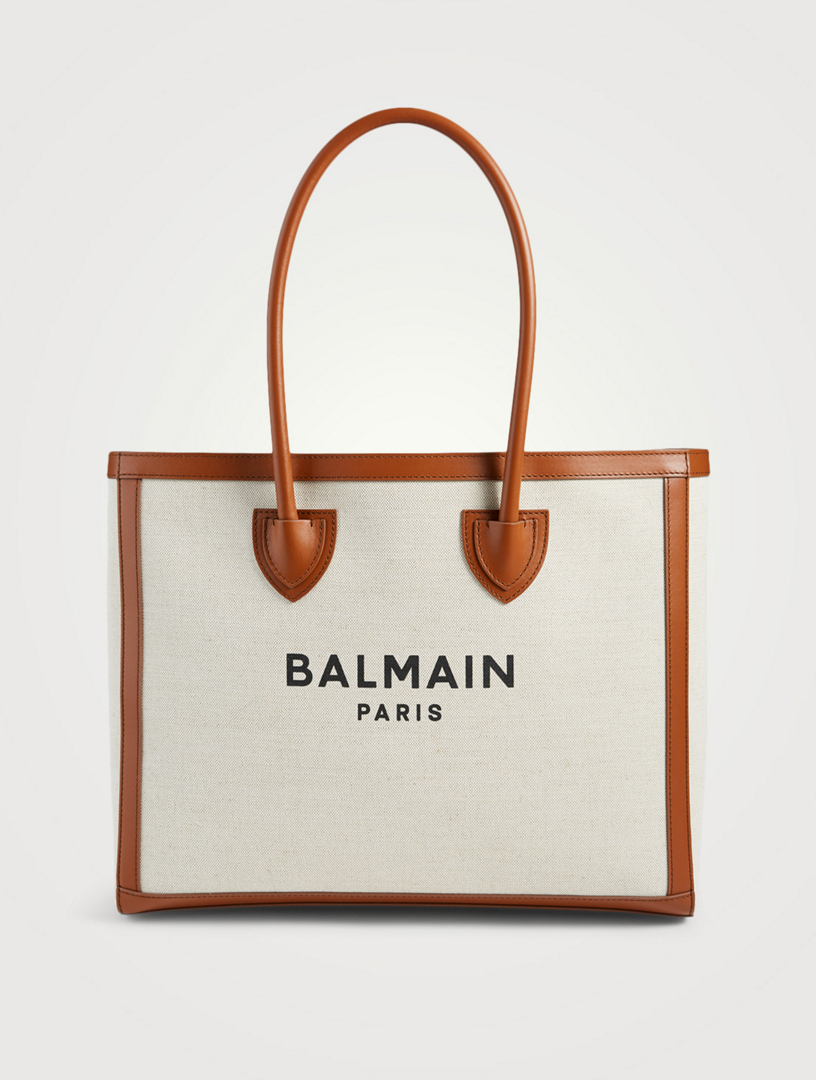 BALMAIN Canvas Tote Bag With Logo Holt Renfrew Canada