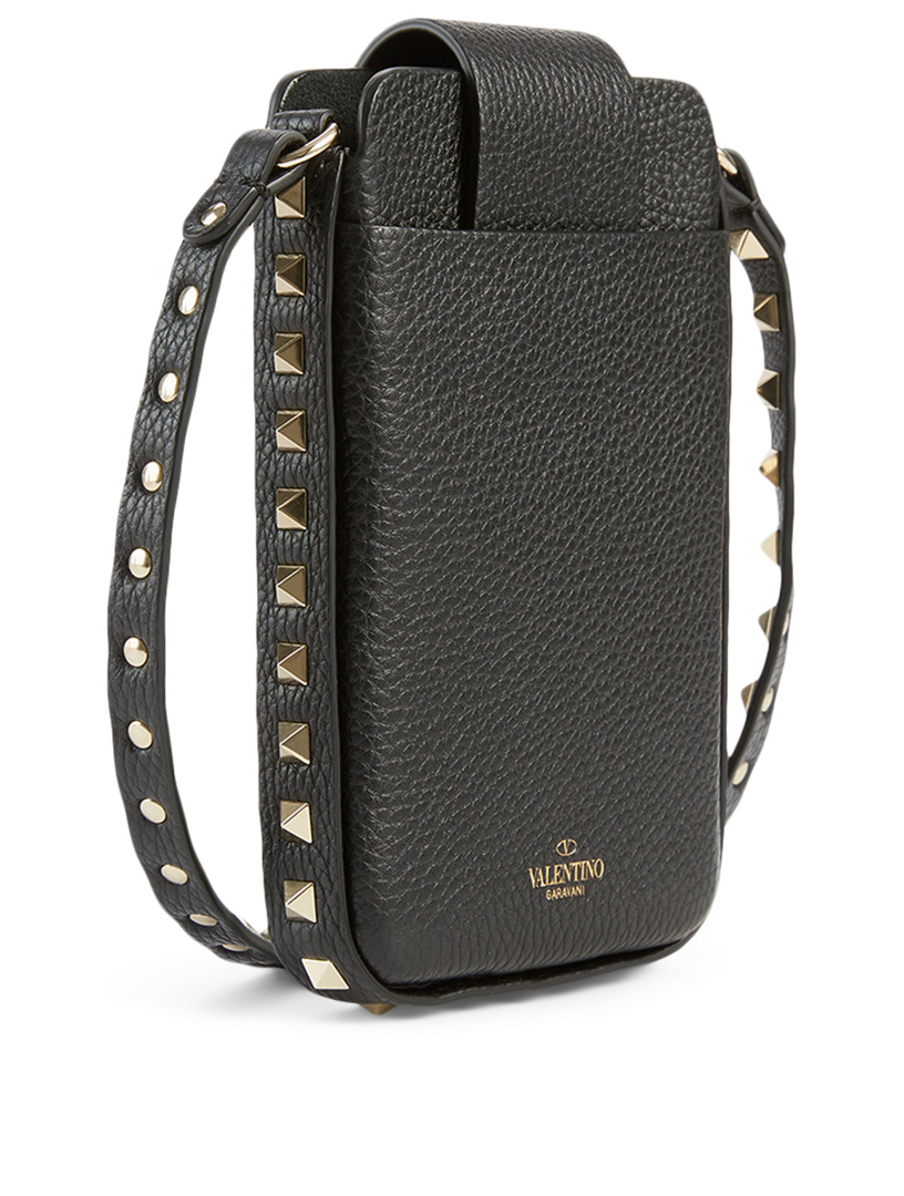 VALENTINO GARAVANI Rockstud Leather Crossbody Phone Case Bag | Holt ...